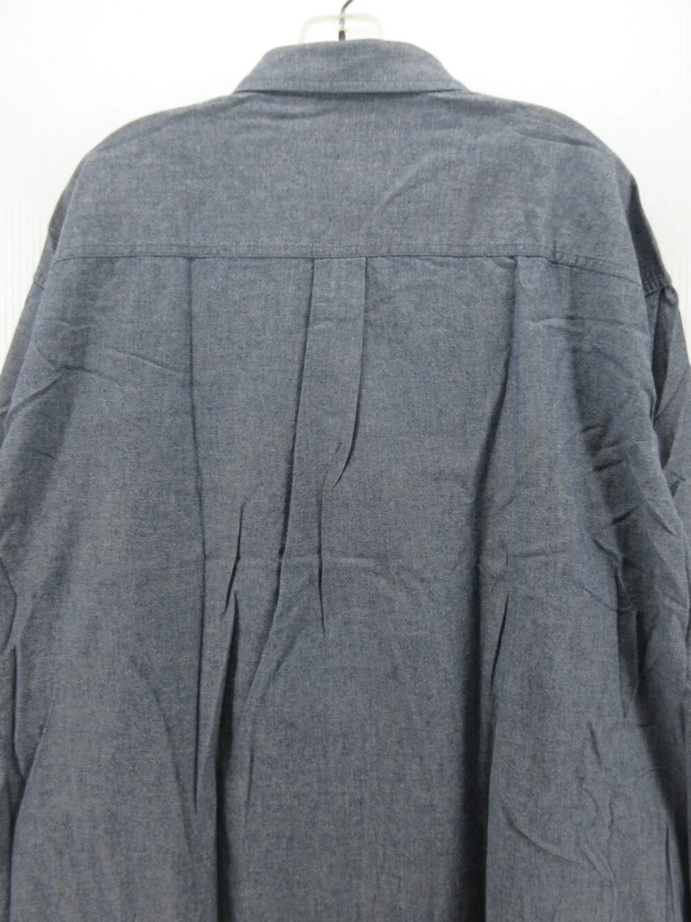 VINTAGE LL Bean Shirt XXL Tall Chambray Button Down Preppy Pocket